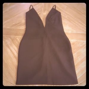 Solace London DEEP V Backless Mini Dress